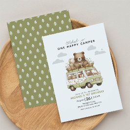Invitación Un feliz primer cumpleaños de Camper
