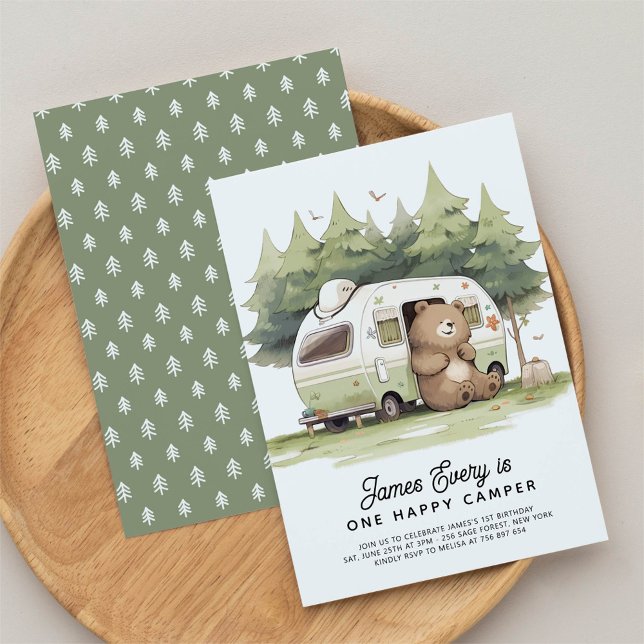 Invitación Un feliz primer cumpleaños de Camper (Subido por el creador)