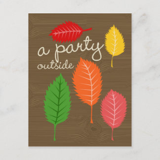 Invitación un fiesta afuera