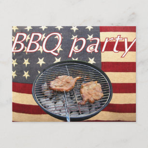Invitación Un fiesta americano de barbacoa