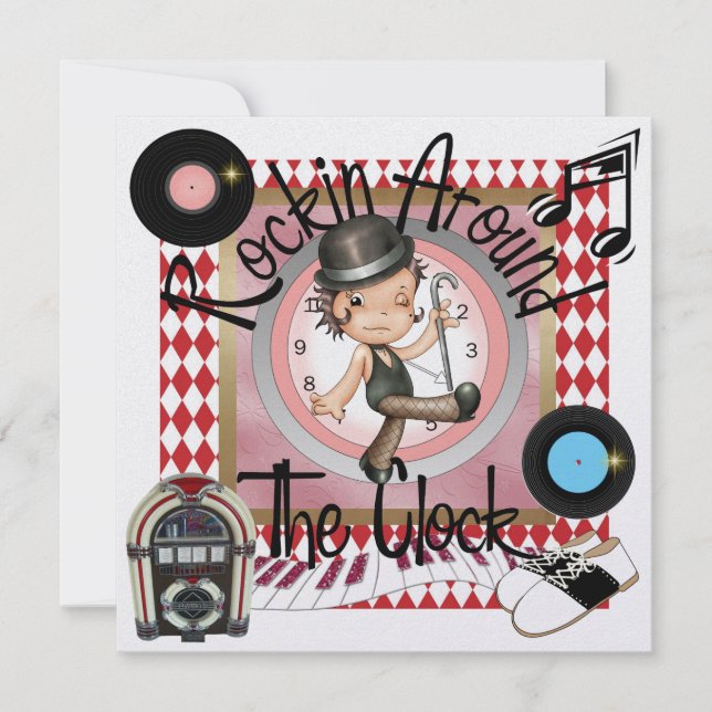 Invitación Un Fiesta de Royale Rockin - SRF (Anverso)