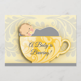 Invitación Un Fiesta de té de Baby Shower | Género Neutral