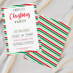 Invitación Un Fiesta festivo de feriados de Navidades pequeño