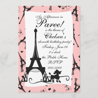 Invitación Un Fiesta parisino