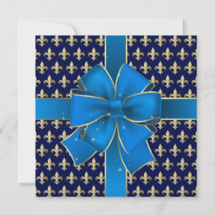 Invitación Un Fleur de Lis de elegancia real - SRF