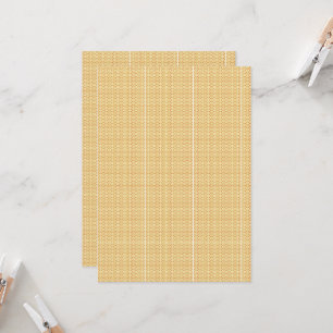 Invitación un fondo amarillo y blanco con un diseño intrincad