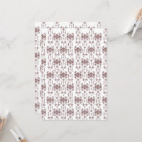 un fondo blanco con un patrón rojo