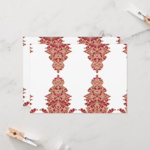 Invitación un fondo negro con un patrón rojo