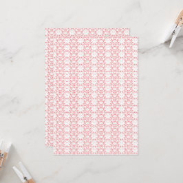 Invitación un fondo rojo y blanco con un patrón