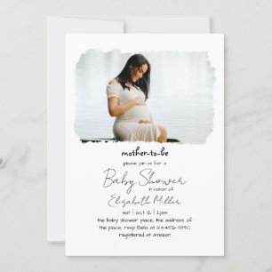Invitación Un fotograma superposición de género Baby Shower n