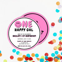 Un Gal Feliz Primer Cumpleaños Cara Sonriente
