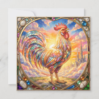 Invitación Un gallo etéreo