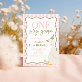 Invitación Un ganso rosa tonto