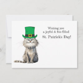 Invitación Un gato irlandés feliz