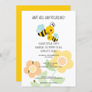 Invitación Un género muy lindo revela lo que hará que el bebé