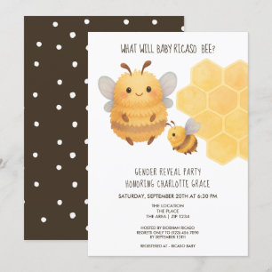 Invitación Un género muy lindo revela lo que hará que el bebé