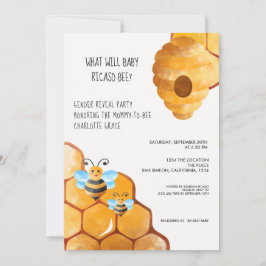 Invitación Un género muy lindo revela lo que hará que el bebé