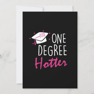 Invitación Un grado más caliente Día de graduación 2018