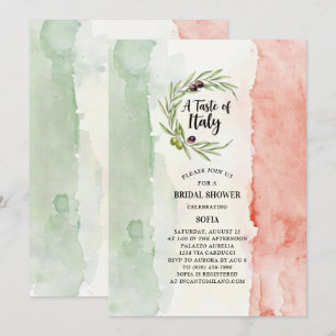 Invitación Un gusto por la ducha de novias italiana