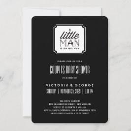 Invitación Un hombrecito está de camino, Pareja Baby Shower