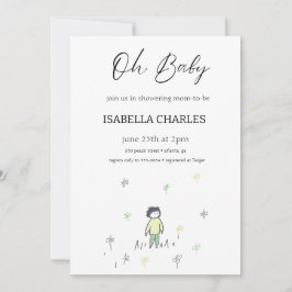 Invitación Un hombrecito está en camino