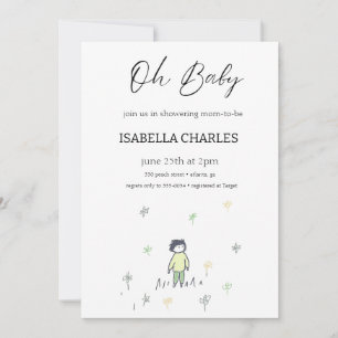 Invitación Un hombrecito está en camino