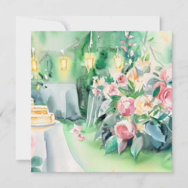 Invitación Un Jardín Encantado: Tea Soiree, Un Baby Shower (Anverso)