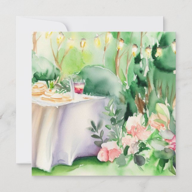 Invitación Un jardín encantado: Un Baby Shower (Anverso)