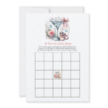 Un Juego de Bingo para Baby Shower de Tini One