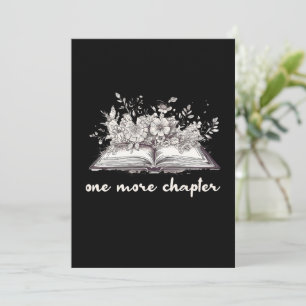 Invitación Un Libro De Capítulo Más Con Flores