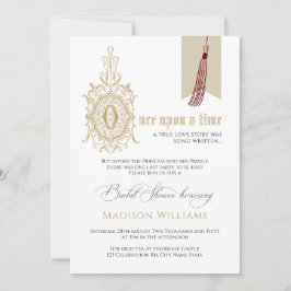 Invitación Un libro de historias de hadas sobre una ducha de 