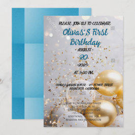 Invitación UN maravilloso primer cumpleaños