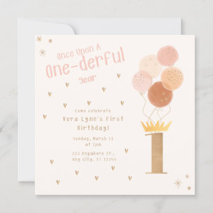 Invitación Un maravilloso primer cumpleaños