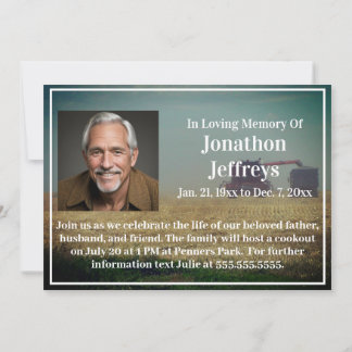 Invitación "Un momento para cosechar" se combina en el monume