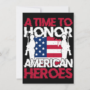Invitación Un momento para honrar a los héroes de América