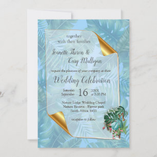 Invitación Un mundo fantástico con sabor tropical