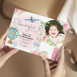 Invitación Un mundo maravilloso Chicas de fotografía primer F