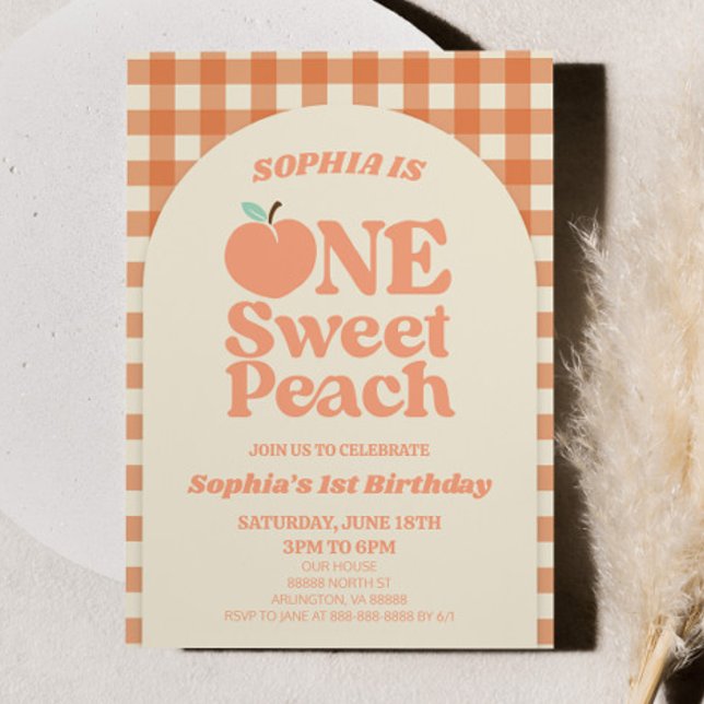 Invitación Un Naranja dulce primer Fiesta de cumpleaños (Subido por el creador)