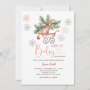 Invitación Un Navidad muy divertido hace pasar la nieve en Ba