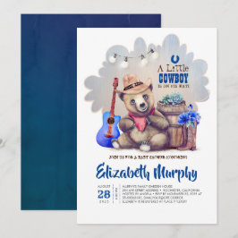 Invitación Un niñito está de camino a llevar Baby Shower