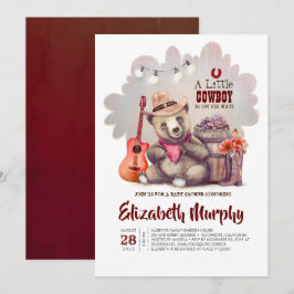 Invitación Un niñito está de camino a llevar Baby Shower