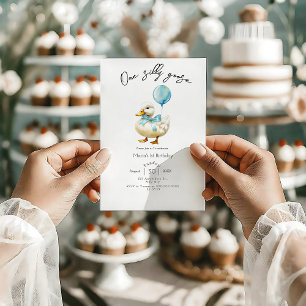 Invitación Un niño groso y tonto primer cumpleaños