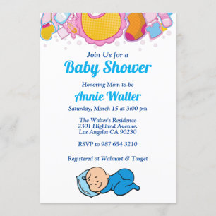 Invitación Un niño pequeño Baby Shower