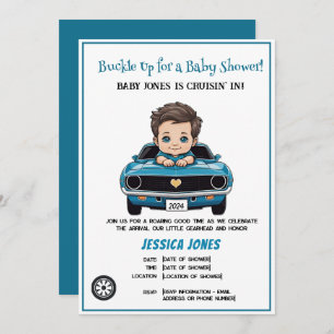 Invitación Un niño pequeño que viaja en la ducha