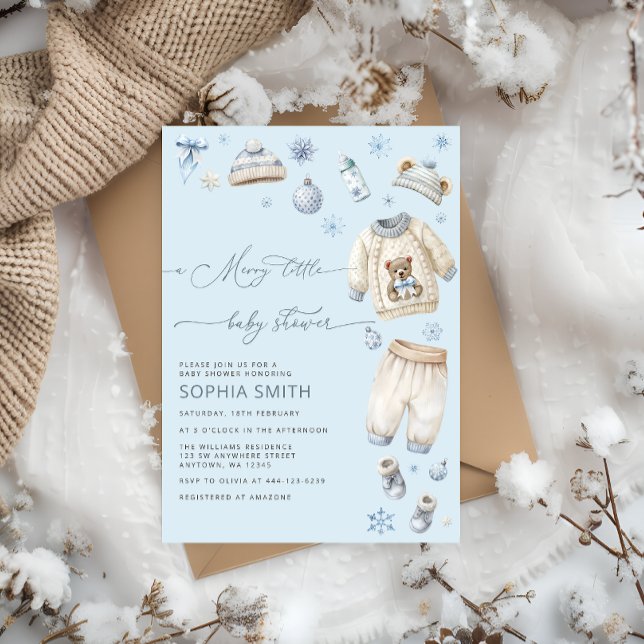 Invitación Un niño vestido de bebé morena Baby Shower (Subido por el creador)