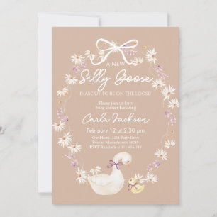 Invitación Un nuevo Baby Shower bobo