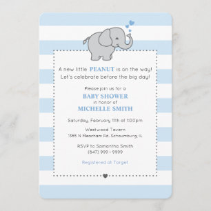 Invitación ¡Un nuevo cacahuete está en camino! - Niño