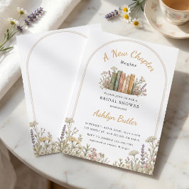 Invitación Un Nuevo Capítulo Comienza Chic Libro Oro