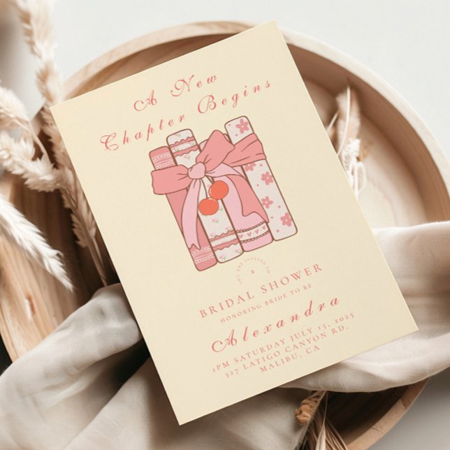 Invitación Un nuevo capítulo comienza con una ducha de novia  (Subido por el creador)