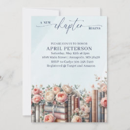 Invitación Un Nuevo Capítulo Comienza, Ducha Nupcial de Cuent
